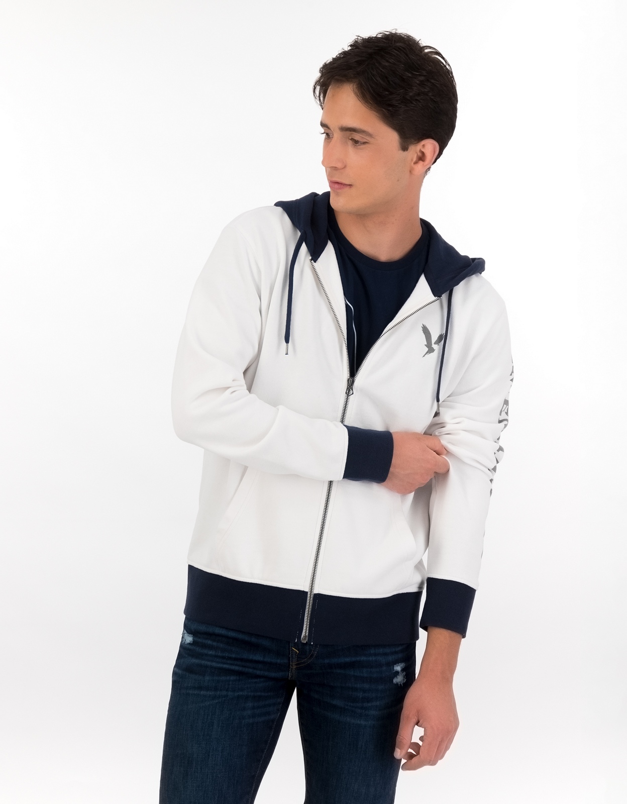 Shop AE Fleece Zip-Up Hoodie online