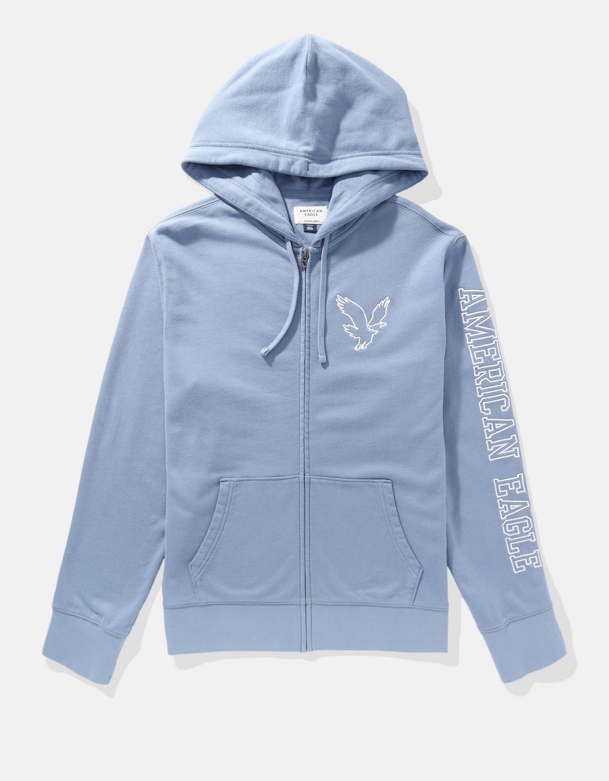 AE Fleece Logo Graphic Zip Up Hoodie