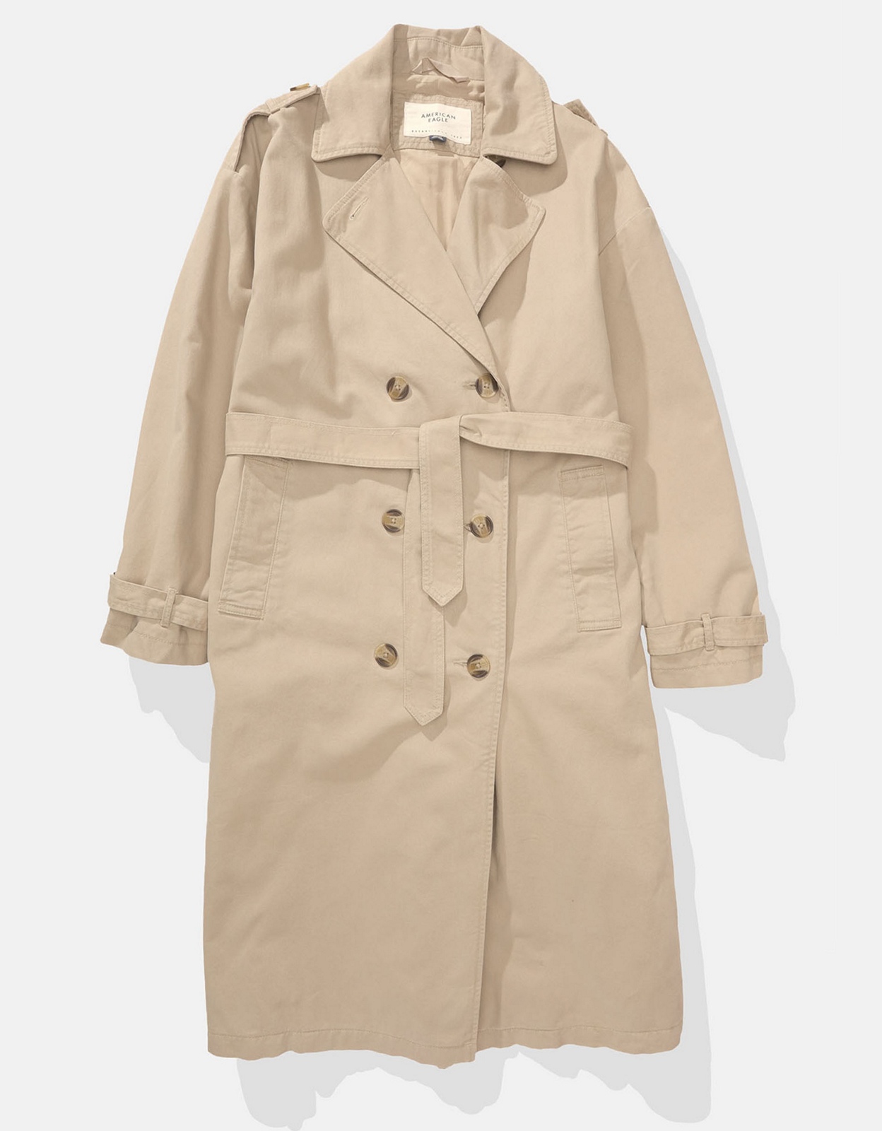 Buy AE Oversized Trench Coat online | American Eagle Outfitters