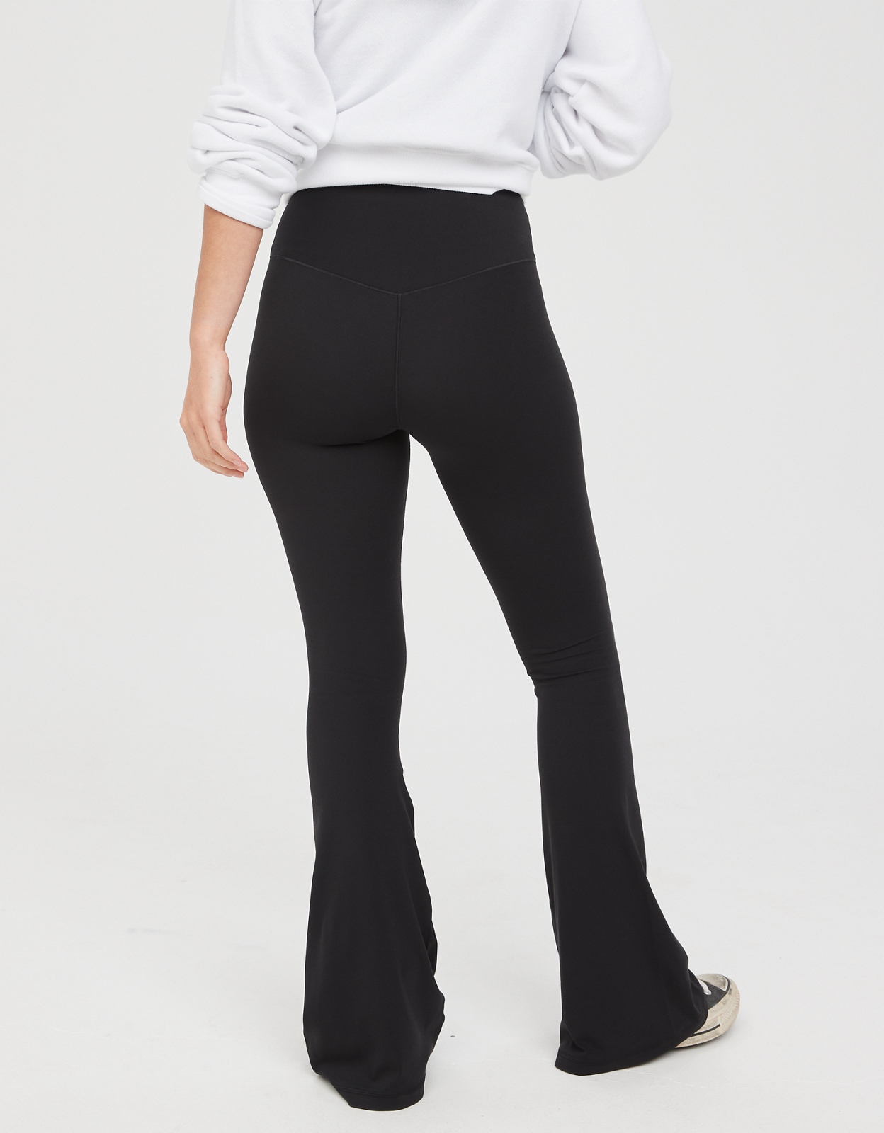 Shop OFFLINE By Aerie Real Me High Waisted Ruched Flare Legging