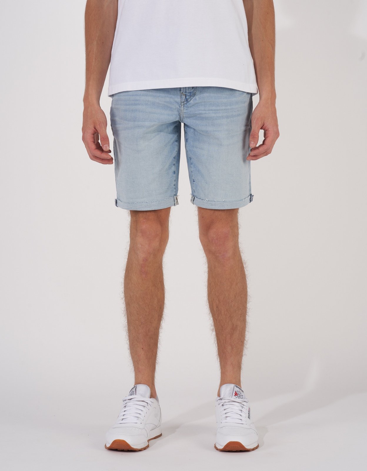 Light blue cheap denim shorts mens