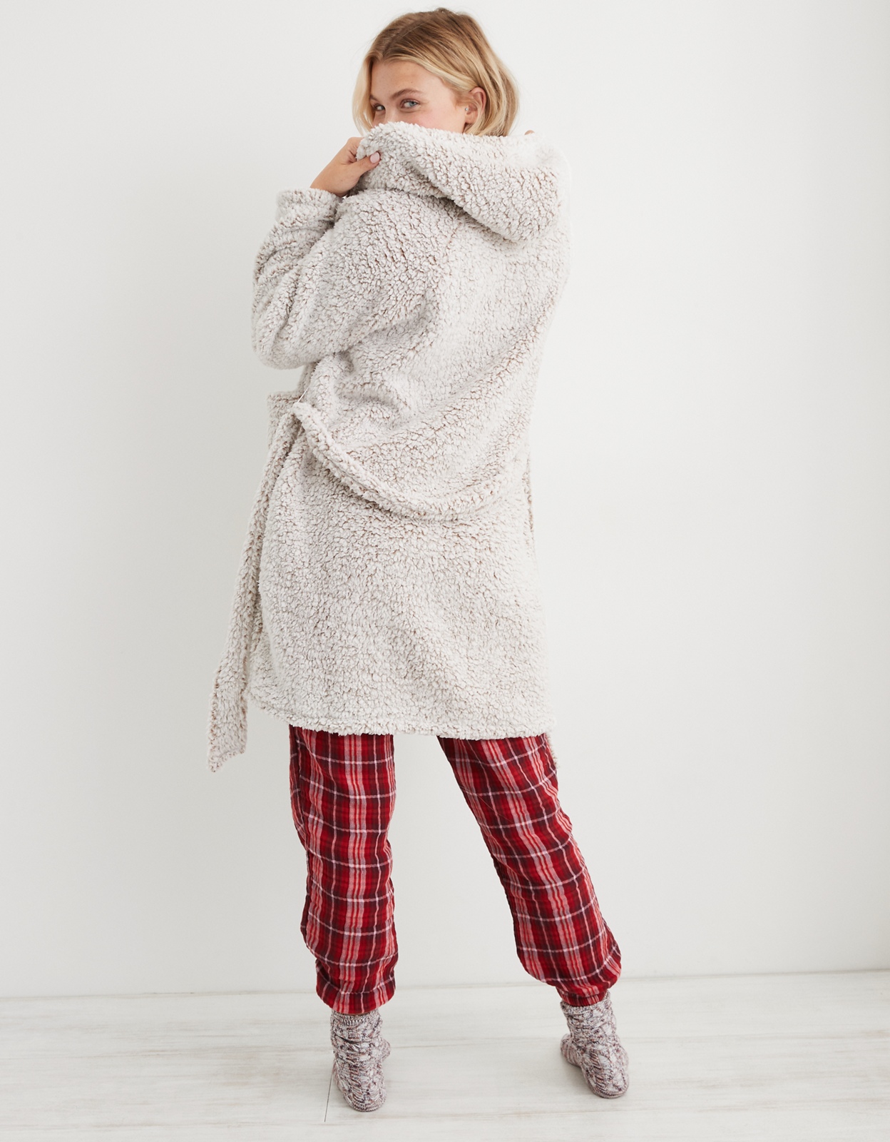 Buy Aerie Sherpa Robe online American Eagle Outfitters