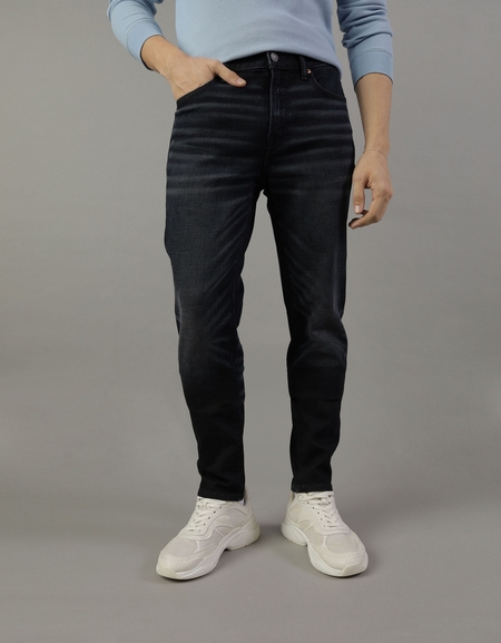 Calça Jeans escura cintura alta levanta - IetpShops Bahrain