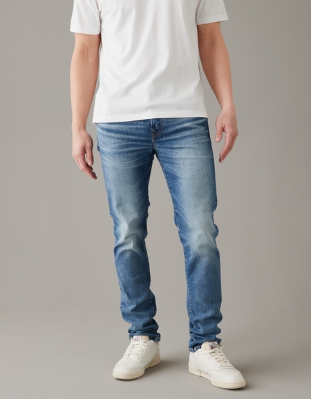 Calça Jeans escura cintura alta levanta - IetpShops Bahrain
